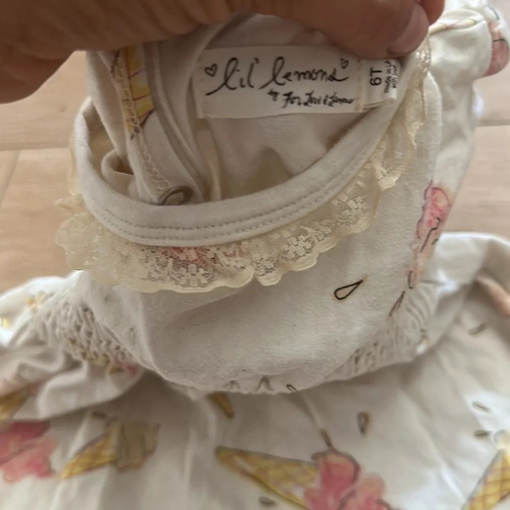 Lil lemons by For love and Lemons Ice Cream Print Dress 6T